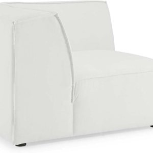 Modway Restore – Silla esquinera de tela tapizada para sofá seccional en color blanco, 40.5 x 40.5 x 28 Modway Restore – Silla esquinera de tela tapizada para sofá seccional en color blanco, 40.5 x 40.5 x 28