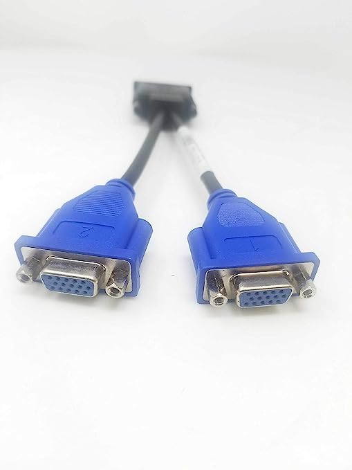 JDYYICZ Divisor DMS-59 a VGA para configuraciones de monitor dual o como cable de cable Y adaptador VGA