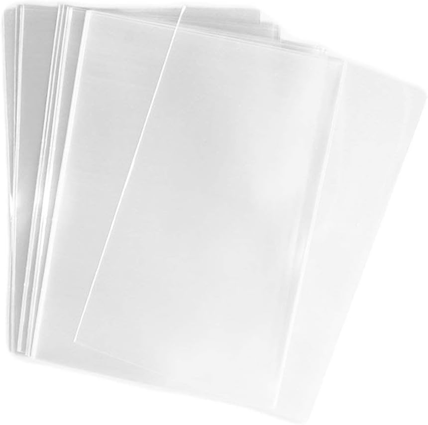 UNIQUEPACKING Bolsas de celofán planas transparentes de extremo abierto de 8 x 10 (O) – Paquete de 100