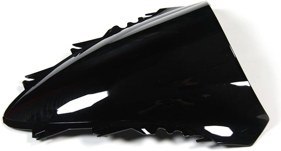 FLPRO – Parabrisas de plástico ABS de doble burbuja compatible con Yamaha 07 08 YZF-R1 2007-2008 (negro)