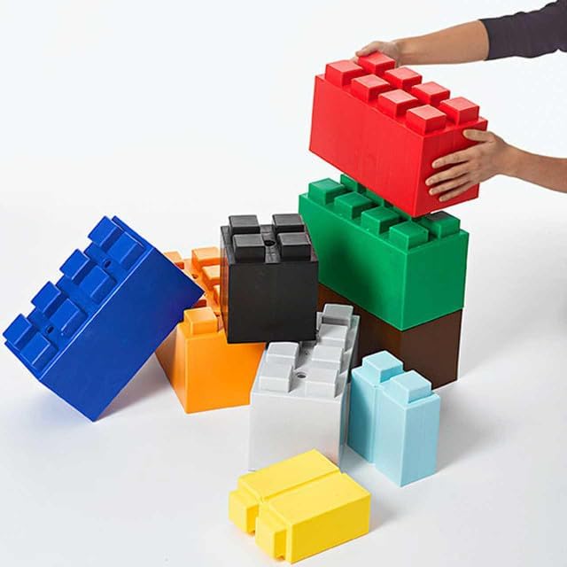 EverBlock Paquete combinado de un solo color  Paquete de inicio de 26 bloques  Bloques de construcción gigantes  Fácil de conectar y reutilizar  Uso