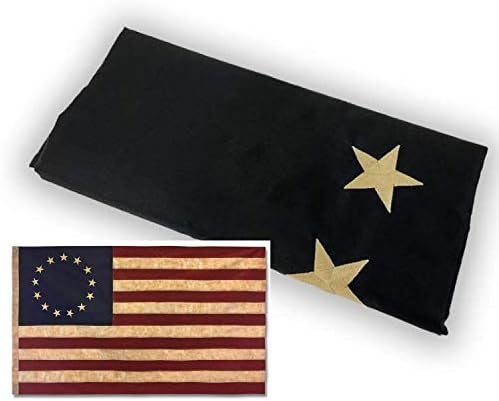 Betsy Ross – Bandera bordada vintage, poliéster Oxford de alta calidad de 3 x 5 pies Founding Fathers Flags