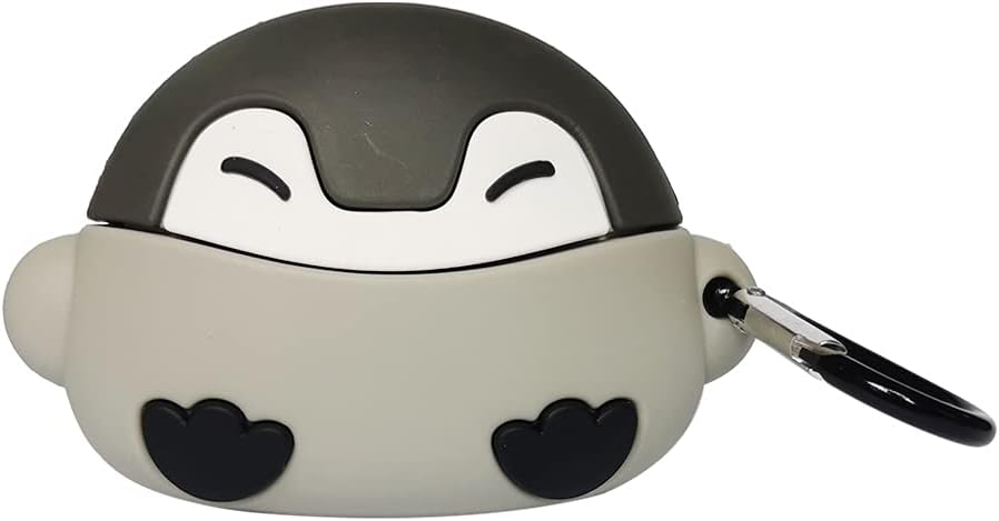Funda compatible con Airpod Pro 2019 Gen Penguin, silicona Kawaii divertida linda caricatura 3D diseño animal elegante para hombres y mujeres, funda