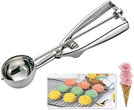 2 cucharadas cucharadas de galleta, 40 #1.7 pulgadas Cucharadas de galletas medianas con palanca, con resorte cargado con liberación de gatillo para