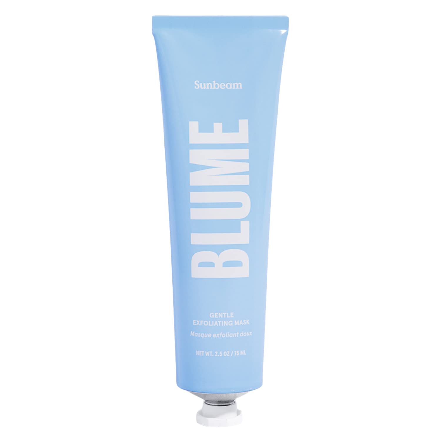 Blume Sunbeam – Mascarilla exfoliante facial suave + mascarilla para el cuidado de la piel que resurge y elimina las capas de piel muerta, máscara