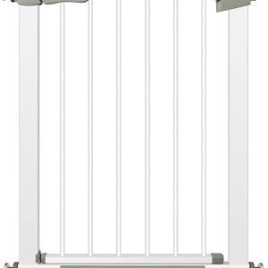 Puerta de bebé de metal para escaleras, puerta de seguridad de cierre automático, puerta para niños extra alta y ancha, puerta de perro de fácil Puerta de bebé de metal para escaleras, puerta de seguridad de cierre automático, puerta para niños extra alta y ancha, puerta de perro de fácil