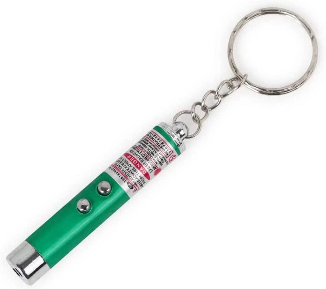 Mini juguetes para gatos, puntero láser, bolígrafo, llavero, linterna divertida para perro, lámpara para mascotas, luz blanca, botón infrarrojo,