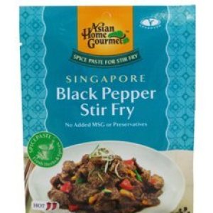 Asian Home Gourmet Pasta de especias para salteado SINGAPUR Black Pepper Stir Fry (5 X 1.75 Oz) Asian Home Gourmet Pasta de especias para salteado SINGAPUR Black Pepper Stir Fry (5 X 1.75 Oz)