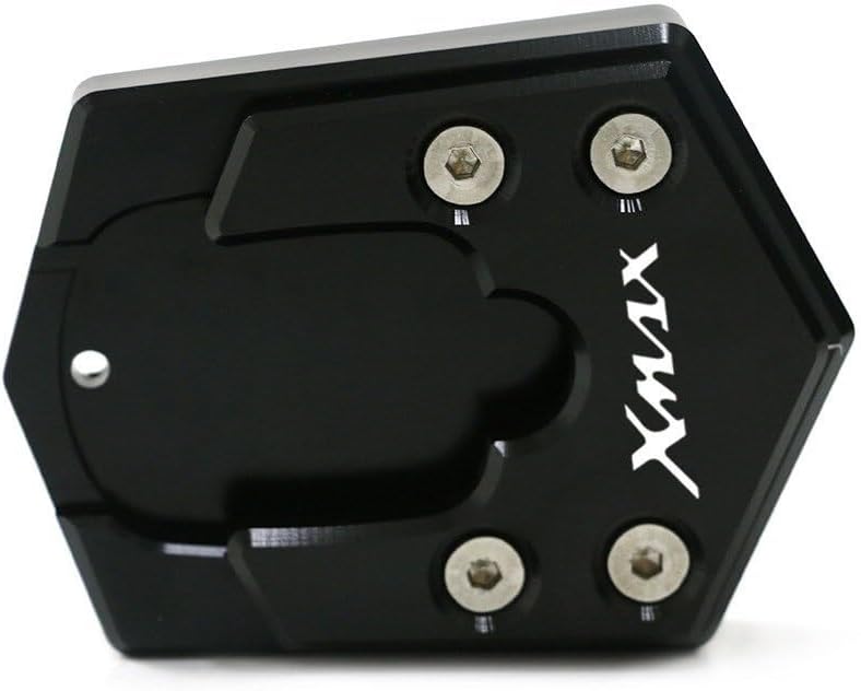 Motorcycle Side Stand pad CNC Kickstand Motorcycle Foot Side Stand Extension Pad Support Plate Enlarge for Y&AMAHA X-MAX X MAX Xmax 300 125 250
