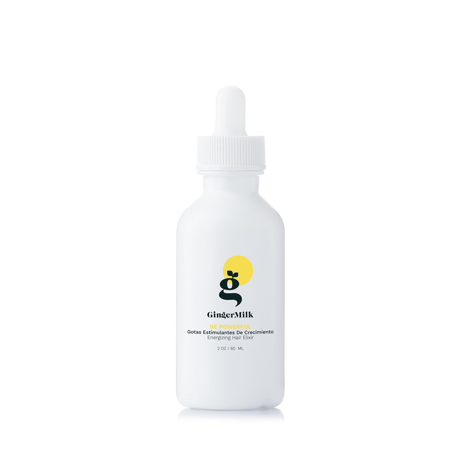 Extracto de raíz de jengibre  Gotas estimulantes del crecimiento y control de la pérdida de cabello  Serum Vegan Energizante Elixir para el cabello