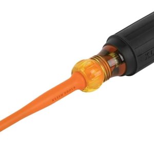 Klein Tools 6984INS – Destornillador aislante, punta de perfil delgada de 1000 V, cuadrado #1 con vástago de 4 pulgadas, mango de agarre acolchado Klein Tools 6984INS – Destornillador aislante, punta de perfil delgada de 1000 V, cuadrado #1 con vástago de 4 pulgadas, mango de agarre acolchado