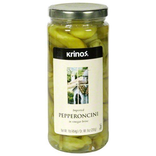 Krinos Pepperoncini 16 oz – Paquete de 6