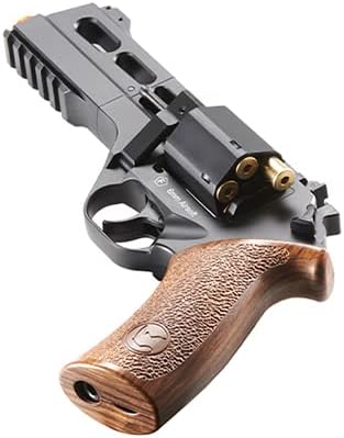 Lancer Tactical x Bo Manufacture Chiappa Rhino Revolver 330 FPS Full Metal 50DS 357 Magnum Style 0.236 in Revólver Airsoft – Negro