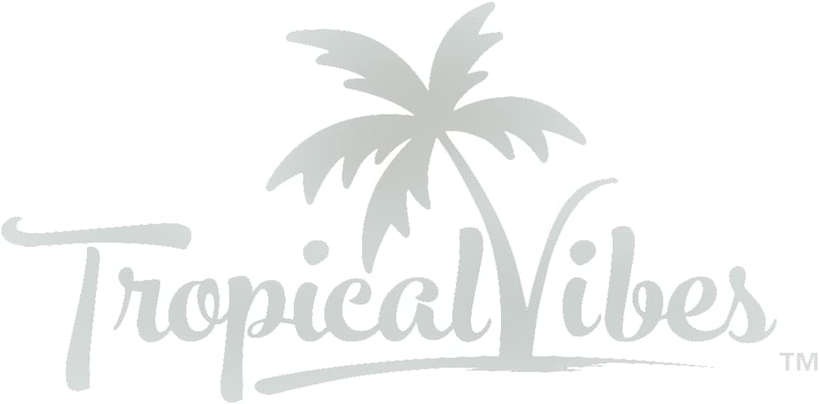 Tropical Vibes Calcomanía para ventana (blanco)
