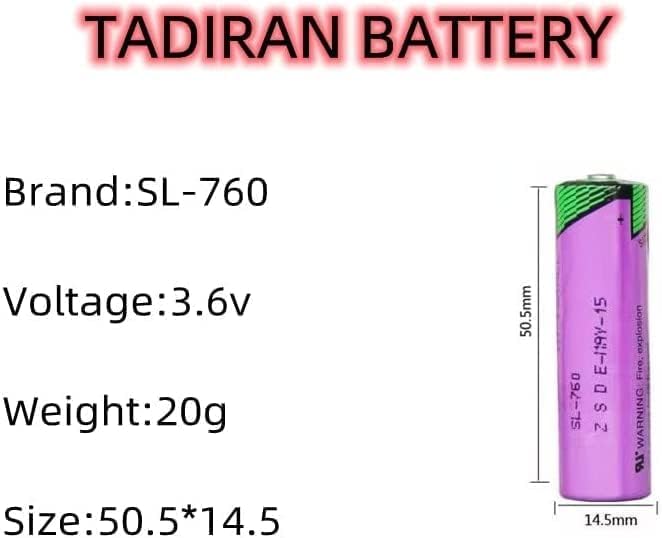 XIAOXX Paquete de 50 baterías de litio de 3.6 V 2200 mAh SL 760s AA no recargables para batería SL 760