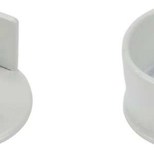 Pufguy 2 soportes de barra de armario en forma de U para barra de tela con tornillos, 1 pulgada Pufguy 2 soportes de barra de armario en forma de U para barra de tela con tornillos, 1 pulgada