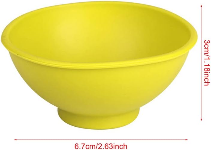 Cuenco pequeño de silicona para adultos y niños, cuencos de silicona multicolores resistentes al calor, cuencos de preparación y servir,