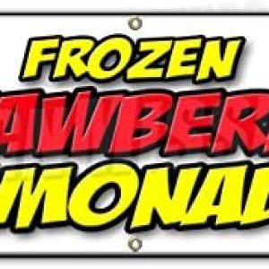 72 “Frozen Strawberry Lemonade Banner Sign Cold Refreshing Slushie Drink 72 “Frozen Strawberry Lemonade Banner Sign Cold Refreshing Slushie Drink