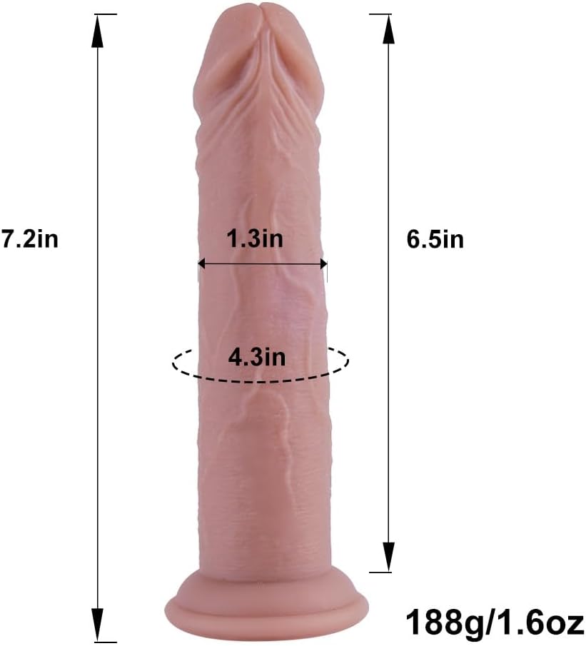 Consolador de succión realista pequeño de 6.8 pulgadas, material de silicona seguro para el cuerpo, juguete sexual para principiantes, vida como