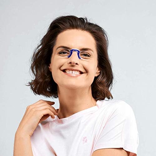 NOOZ Optics – Gafas de lectura sin brazos, forma rectangular, 6 colores y 5 correcciones
