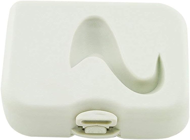 Caja de dentadura con espejo y cepillo limpio Práctica caja de almacenamiento de dientes falsos Cuidado dental