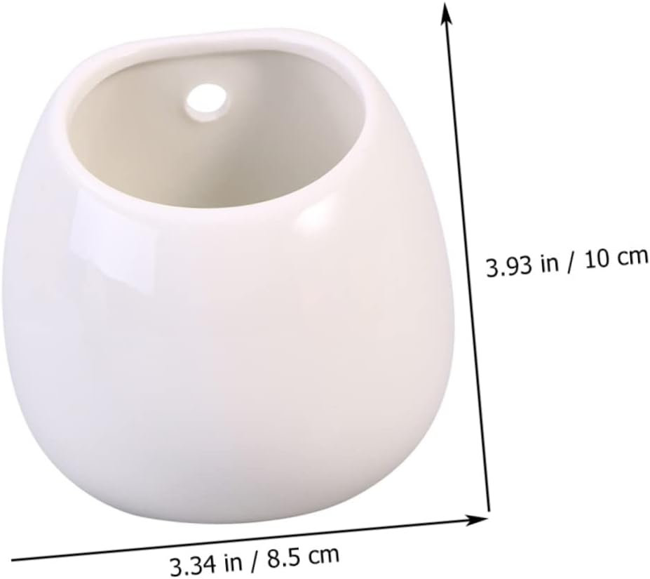 Yardwe Maceta colgante para plantas, 4 piezas, maceta colgante, florero, bonsái, contenedor de plantas de pared, contenedor para plantas, balcón,