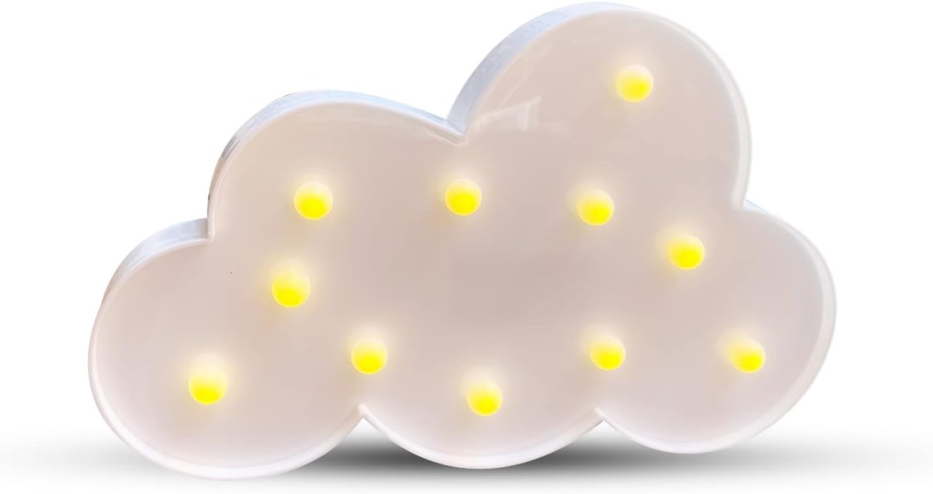 Clouds Night Light,Cute Baby Room Decoration Night Light, Party Party Shiny Decorative Ornament.