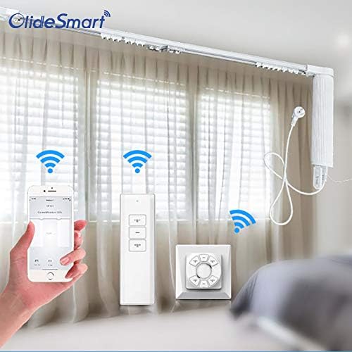 DIY WiFi Smart Sistema de pista de motor de cortina automático, motor de cortinas automáticas, pistas de persianas automáticas, longitud puede ser
