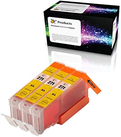 Cartucho de tinta compatible Canon CLI-271 CLI-271XL 3 unidades para PIXMA MG7720 MG5720 MG6820 TS5020 TS6020 TS9020 (amarillo)