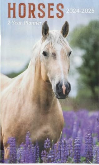 Sunshine’s Spot, LLC Calendario 2024-2025 de bolsillo para caballos de 2 años, 6.3 x 3.75 pulgadas