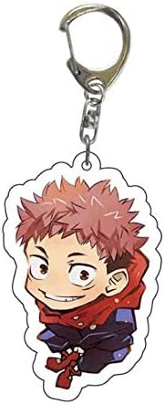 Funda compatible con Samsung Galaxy S20 con diseño de anime con llavero de figura Itadori Yuji, funda de silicona suave TPU animación genial para