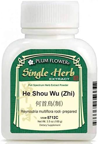 Fo-Ti RootHe Shou WuReynoutria Multiflora Extracto Polvo 3.53 oz Plum Flower