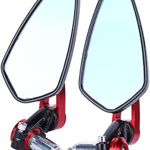 Espejos retrovisores para motocicleta, 78 pulgadas, 0.866 in, espejos retrovisores laterales universales para motocicleta, motocicleta y motocicleta Espejos retrovisores para motocicleta, 78 pulgadas, 0.866 in, espejos retrovisores laterales universales para motocicleta, motocicleta y motocicleta