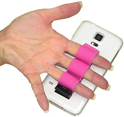Agarre para teléfono de 3 bucles, se adapta a la mayoría – Rosa