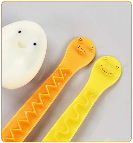 Cortador de huevos, cortador de huevos, cortador de huevos para huevos duros, forma bonita para niños, apto para lavavajillas y fácil de limpiar, 2