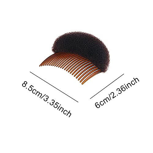 2 piezas encantadoras inserciones de volumen Bump It Up Peine Do Beehive Hair Stick Bun Maker Tool Accesorios de peinado para mujeres Lady Girl