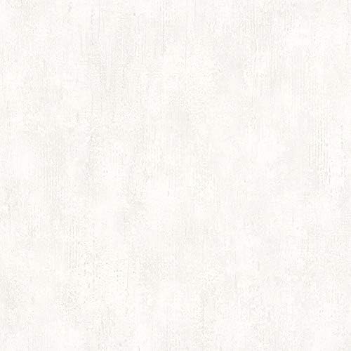 CONCORD WALLCOVERINGS  Muestra para propósitos de exhibición solo papel tapiz moderno texturizado de hormigón, pared de vinilo decorativo, blanco y