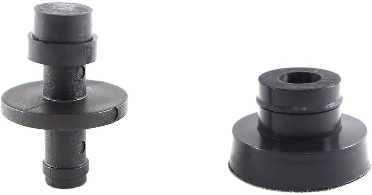 Válvula de ventilación del tanque de combustible y ojales compatibles con Yamaha 1982-1989 de 4 ciclos de golf de gas G1, G2, G9 J24-24460-00