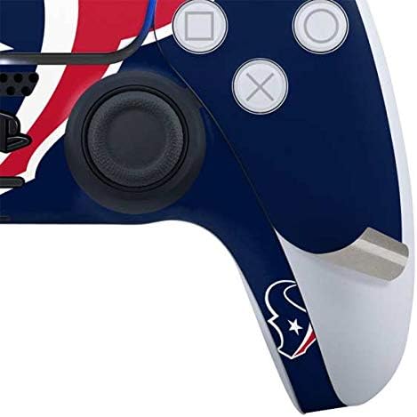 Skinit Calcomanía para juegos compatible con PS5 Bundle  Diseño de logotipo grande con licencia oficial de los Houston Texans de la NFL