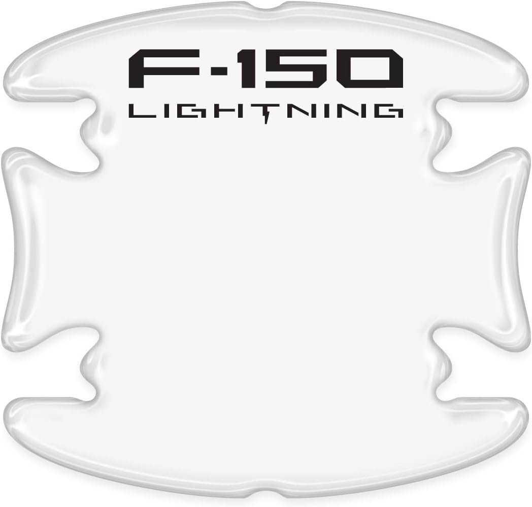 Hecho para Ford F-150 Lightning Universal Car Door Handle Cup Protector de calcomanías transparentes, par