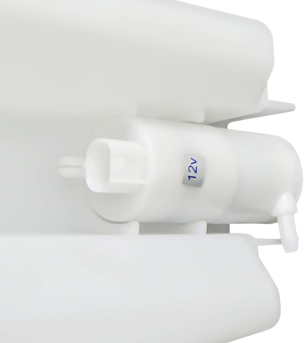 DNA Motoring OEM-WT-NI1288124 Depósito de líquido para limpiaparabrisas estilo fábrica con tubo de tapa y bomba compatible con 07-11 Versa Sedan
