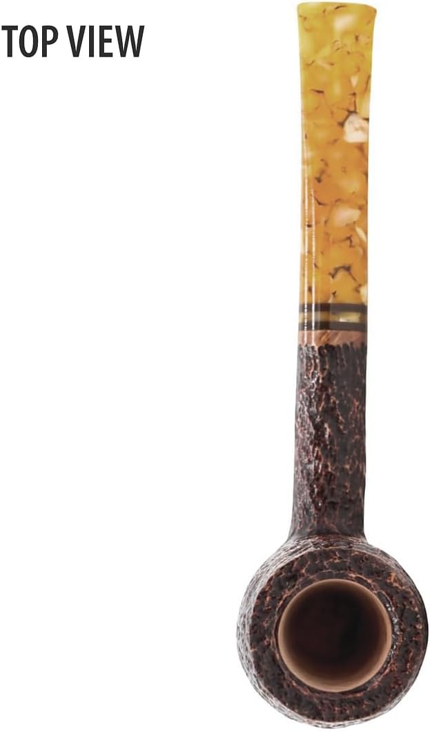 Miele Honey Pipe – Tubos de madera hechos a mano Savinelli Tobacco Pipe con acabado rústico (111 KS)