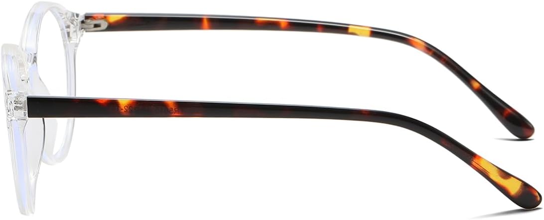 Gleyemor Gafas de luz azul para hombres y mujeres, vintage, redondas, con bloqueo de luz azul, protección de pantalla de computadora (marco