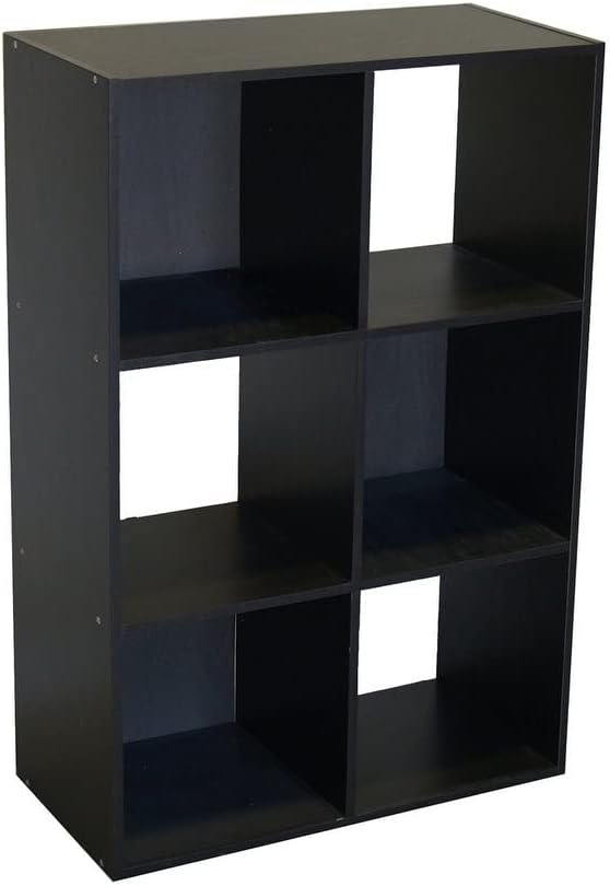 Proman Products Estantería organizadora de almacenamiento de 6 cubos, 36 pulgadas de alto x 24 pulgadas de ancho x 12 pulgadas de profundidad, color