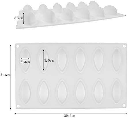 Moldes de silicona con forma de rodajas de limón, herramientas de decoración de pasteles, utensilios para hornear, mousse de postre francés, molde