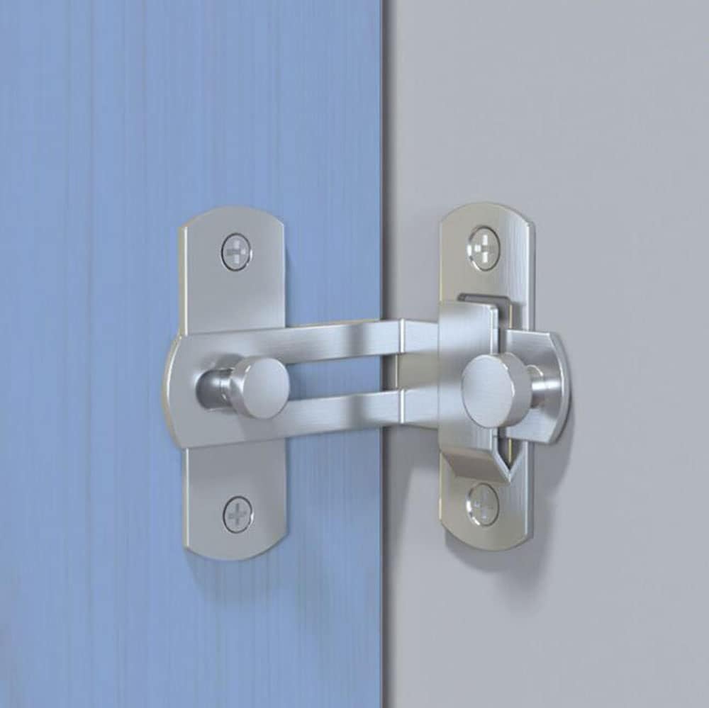 Cerradura de puerta especial de perno de acero inoxidable de 90 grados, Cerradura de ángulo recto, Cerradura de puerta abatible, Hebilla de puerta