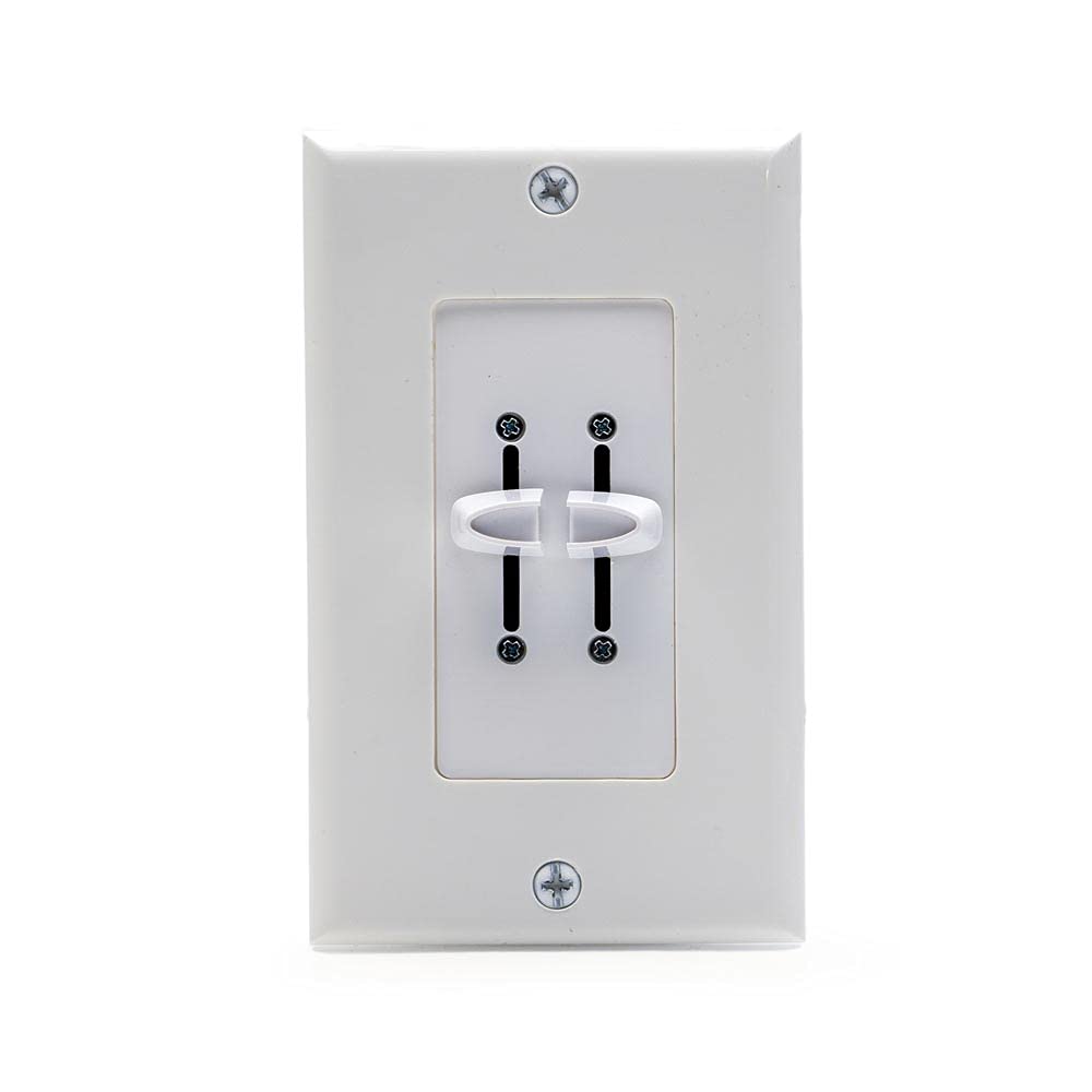 LuxDrive Atenuador de montaje en pared de doble canal 0-10V (K020-W)