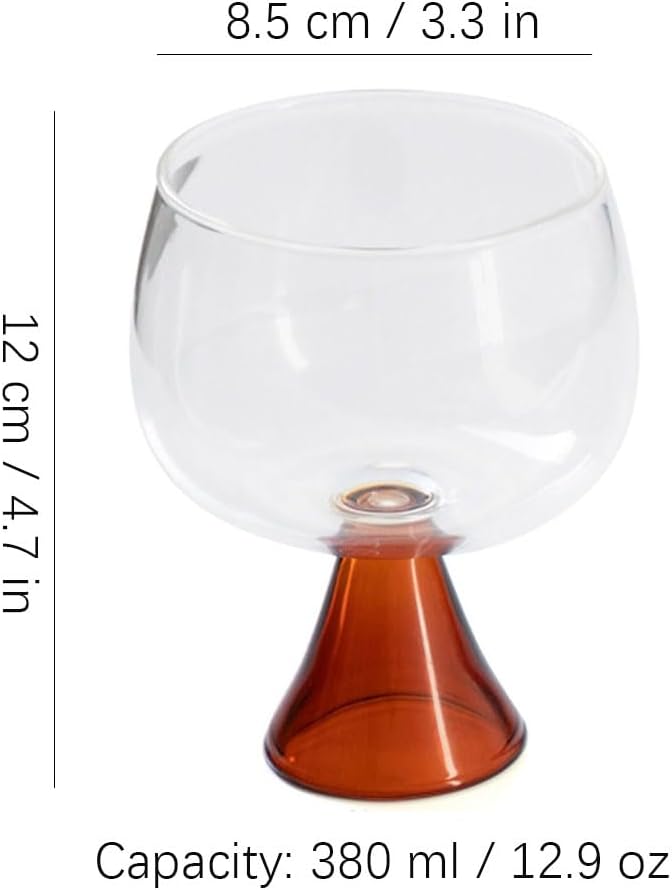 Copa de vino cristal transparente Copa de cóctel con tallo Copa de whisky Vaso de vino 12.8 fl oz112.9oz