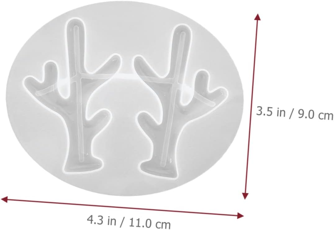 COHEALI 9 Pcs Antler Mold De para Gelatinas Silicone Molds Jeweled Hair Clips Jewlery Making Supplies Jewelry Making Supplies Jewelry Mold White Elk