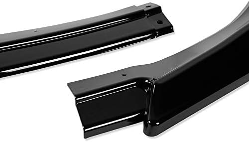 EPARTS JDM – Juego de alerón de 3 piezas para parachoques delantero, compatible con Hyundai Genesis Coupé 2013-2016 (pintado negro)